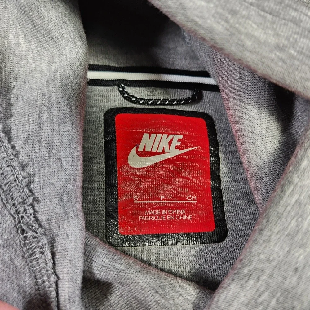 Nike Tech Fleece Hoodie Women Small Gray Ninja Hood Mock‎ Athleisure Pullover